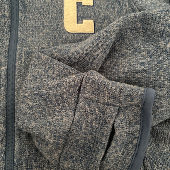 Columbia University NYC Charles River Women's Blue Heather Heathered Fleece Jack - Picture 8 of 9